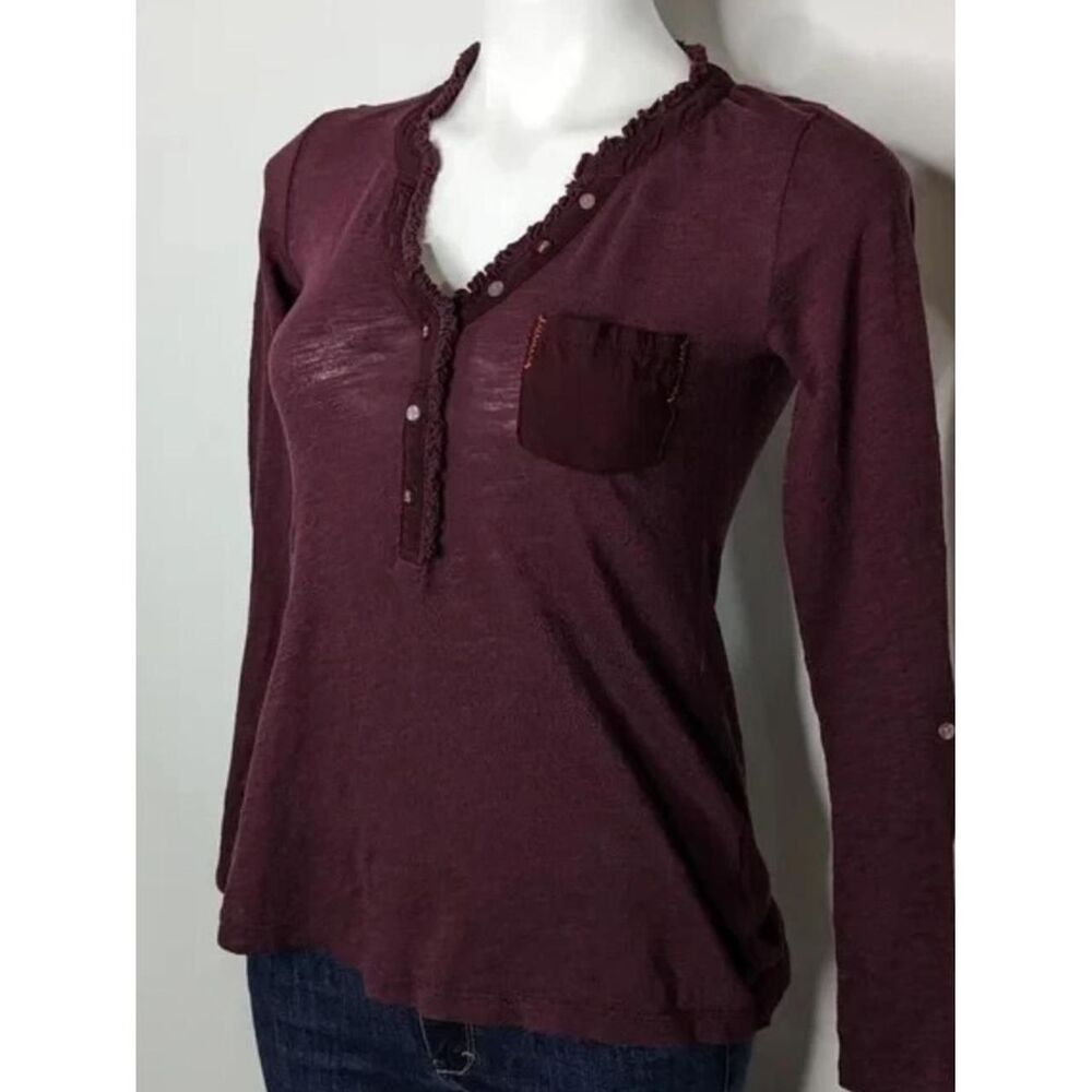 Anthropologie Women's Purple Shirt